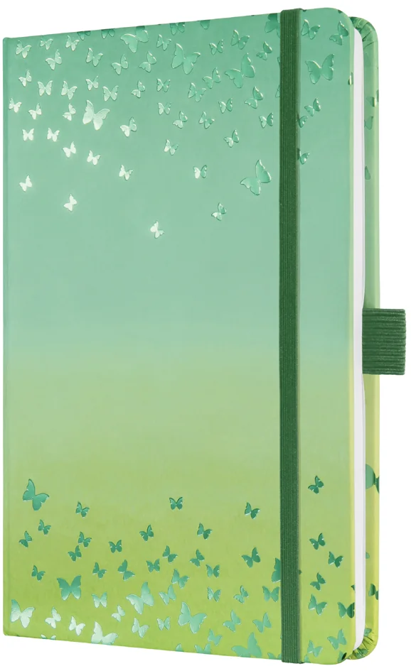 sigel Carnet de notes Jolie 'Butterfly Confetti Lime', A5 - OEM JN347