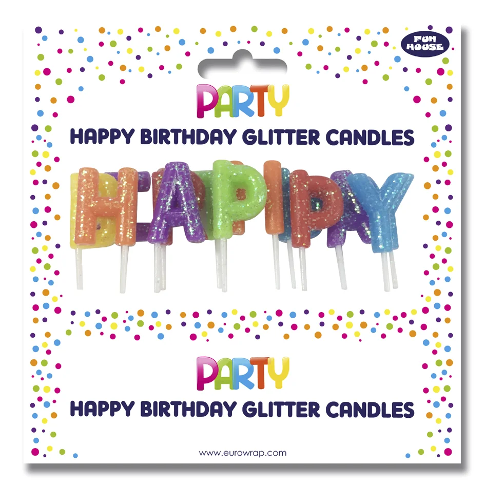 Clairefontaine Set bougies d'anniversaire 'Happy Birthday' - OEM 12825-HBMC