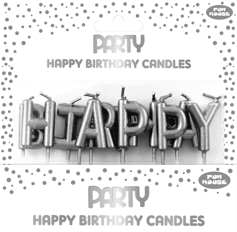 Clairefontaine Set bougies d'anniversaire Happy Birthday, or - OEM 24330-GC