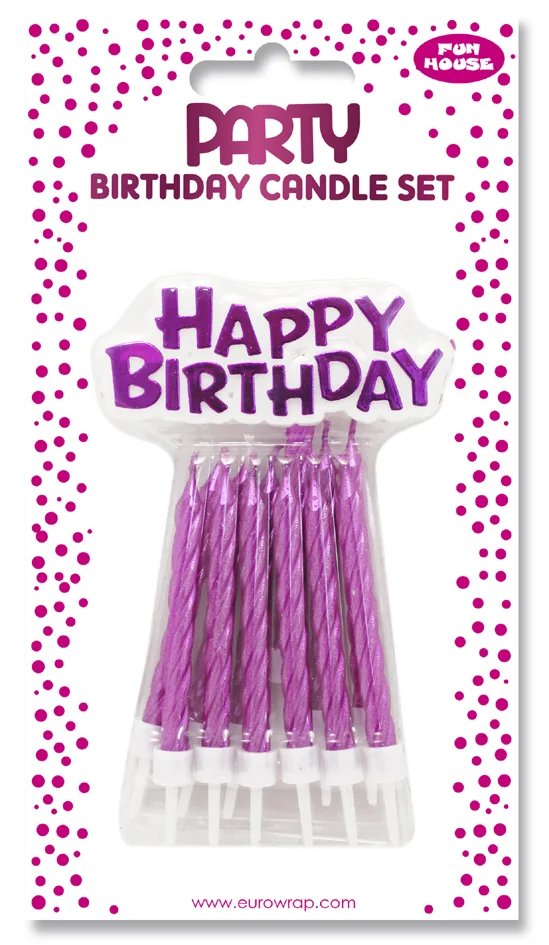 Clairefontaine Bougie d'anniversaire Happy Birthday, rose - OEM 26568-PC