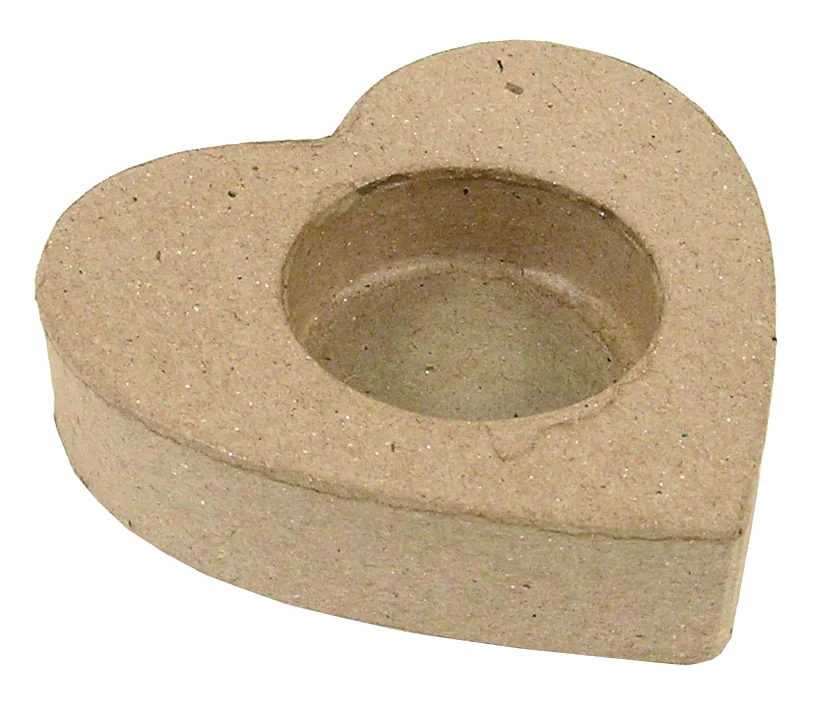 décopatch Bougeoir bougie chauffe-plat, papier mâché, brun - OEM AC688O