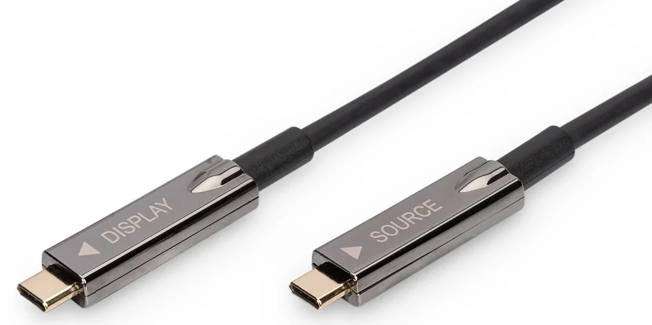 DIGITUS Câble de connexion USB type-C AOC AV, 15 m - OEM AK-330160-150-S