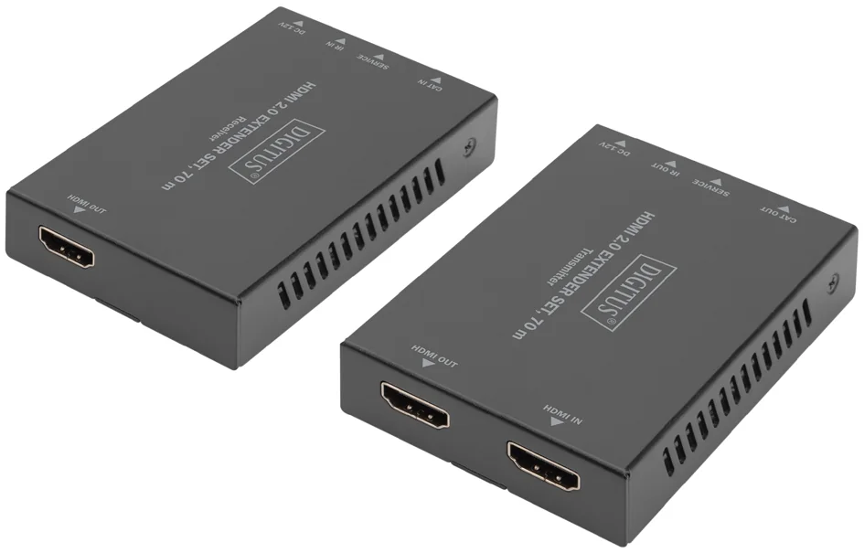 DIGITUS Kit d'extension HDMI, 4K/60Hz, 70 m, noir - OEM DS-55506