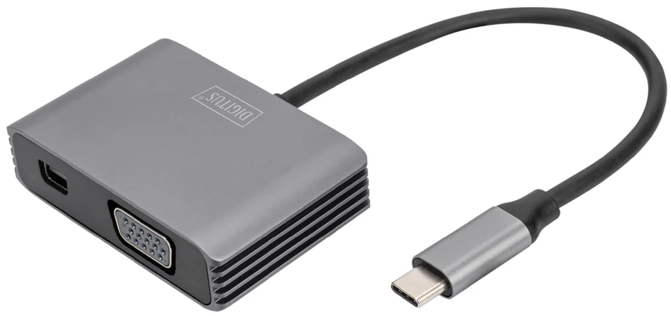 DIGITUS Adaptateur graphique USB-C 4K 2en1 Mini DisplayPort - OEM DA-70825