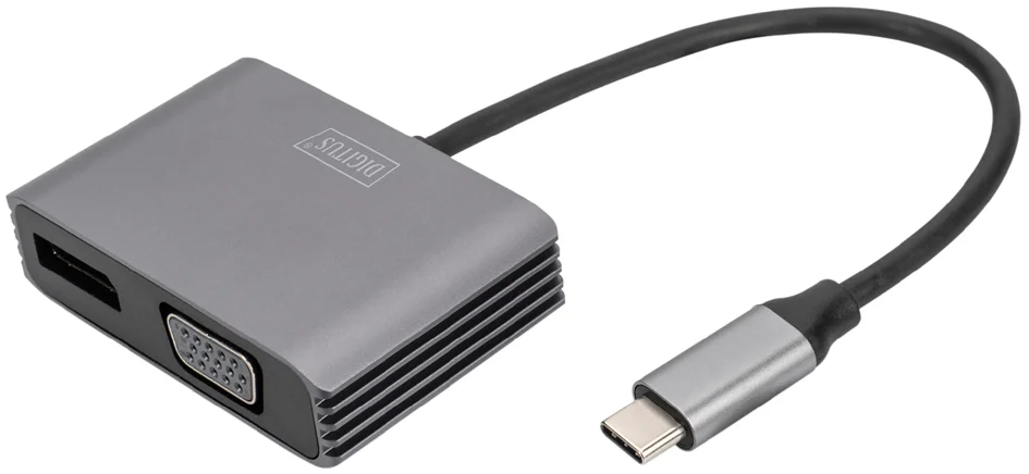 DIGITUS Adaptateur graphique USB-C 4K 2en1 DisplayPort + VGA - OEM DA-70827
