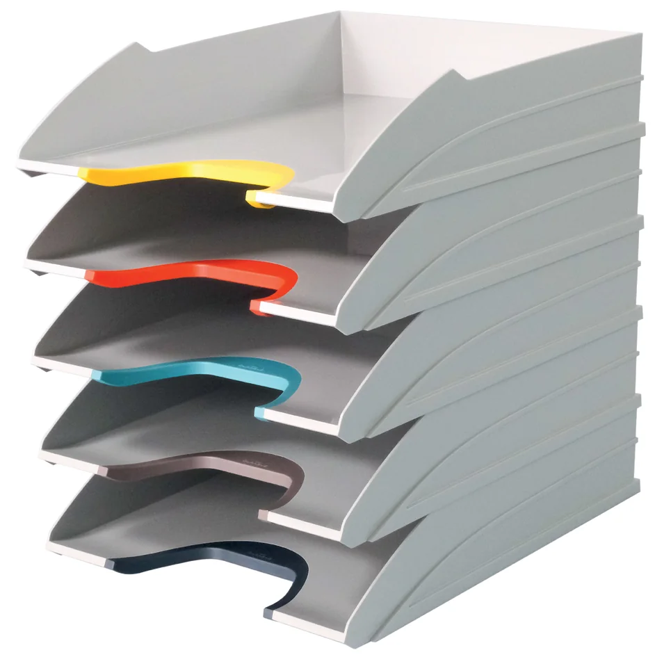 DURABLE Corbeille à courrier VARICOLOR MIX, gris clair - OEM 770427
