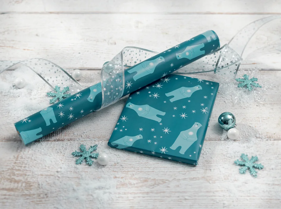 sigel Papier cadeau de Noël 'Polar bear with...', en rouleau - OEM GP119