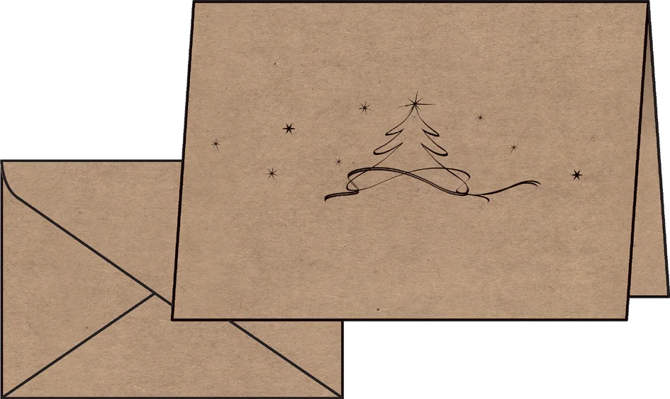 sigel Carte de Noël 'Christmas tree', long (2/3 A4) - OEM DS070 – Image 2