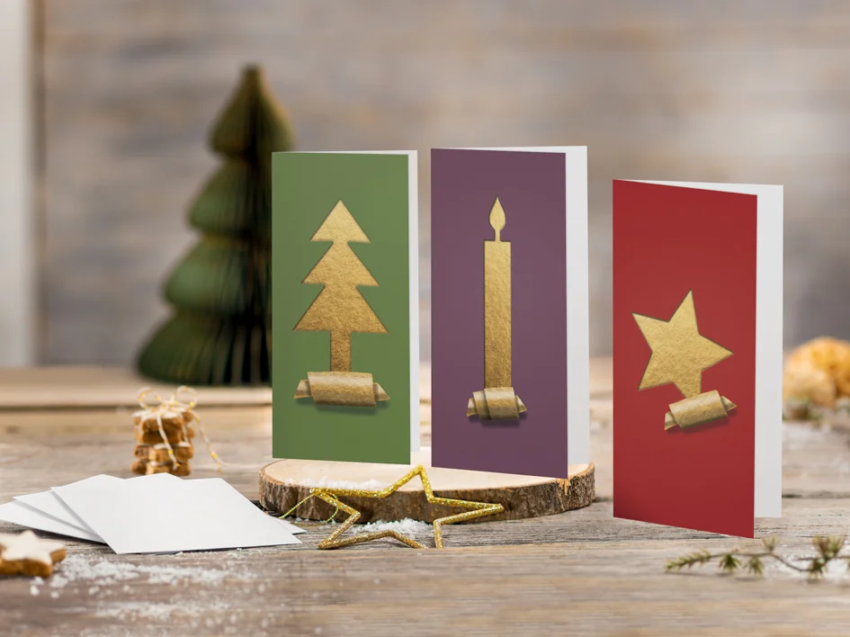 sigel Set de cartes de Noël 'Cut-out style', A6, pour - OEM DS081