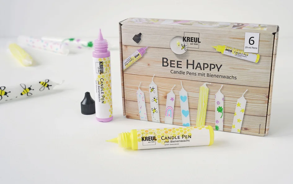 KREUL Candle Pen 'Bee Happy', set de 6 - OEM 49757