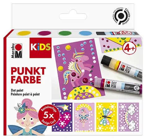 Marabu KiDS Set de peinture point à point Dot Pen 'Licorne' - OEM 0311000000103
