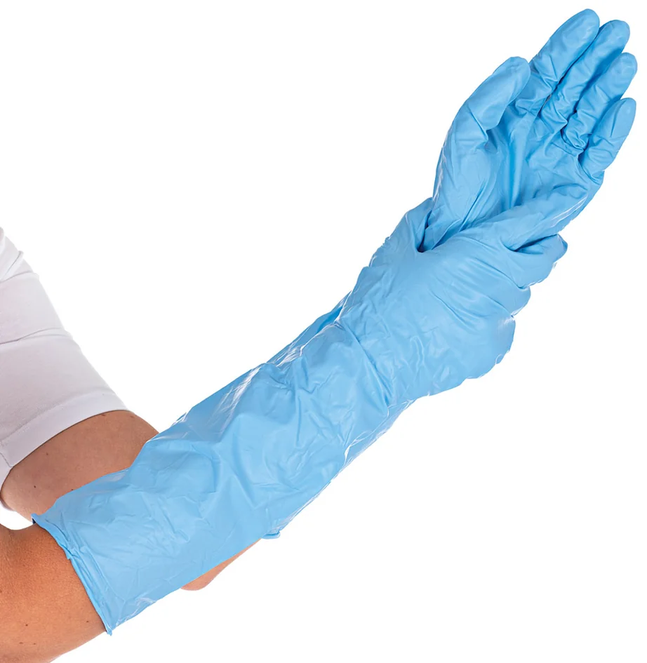 HYGOSTAR Gant nitrile EXTRA SAFE SUPERLONG, L, bleu - OEM 270131