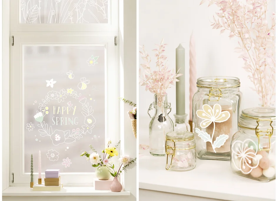 folia Modèles de décoration pour fenêtres 'BLOOM & GROW' - OEM 39239 – Image 2