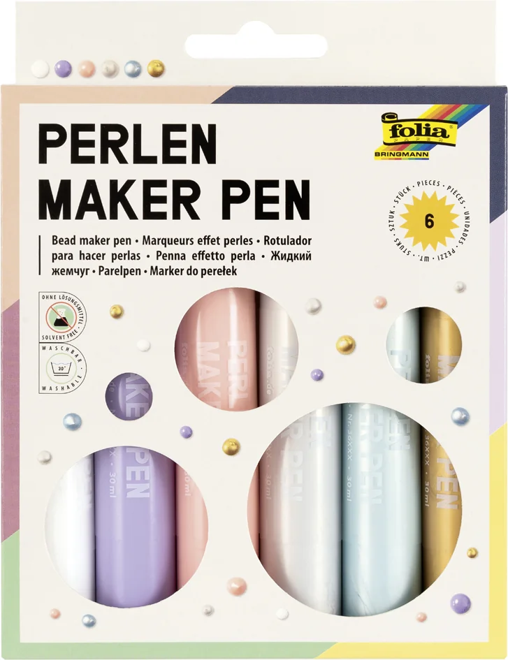 folia Marqueur effet perle maker Pen, assorti - OEM 36029