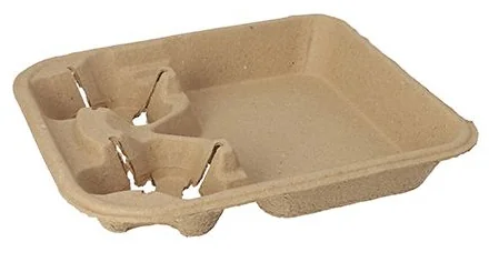 PAPSTAR Plateau 'To Go', 330 x 266 x 47 mm, naturel - OEM 88893