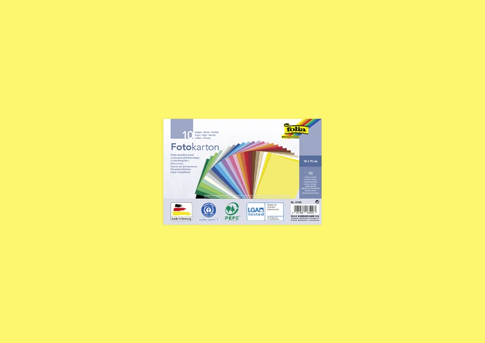 folia Carton de bricolage, (L)500 x (H)700 mm, assorti - OEM 6109