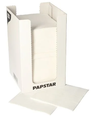 PAPSTAR Serviette cocktail 'PUNTO', 200 x 200 mm, noir - OEM 87362