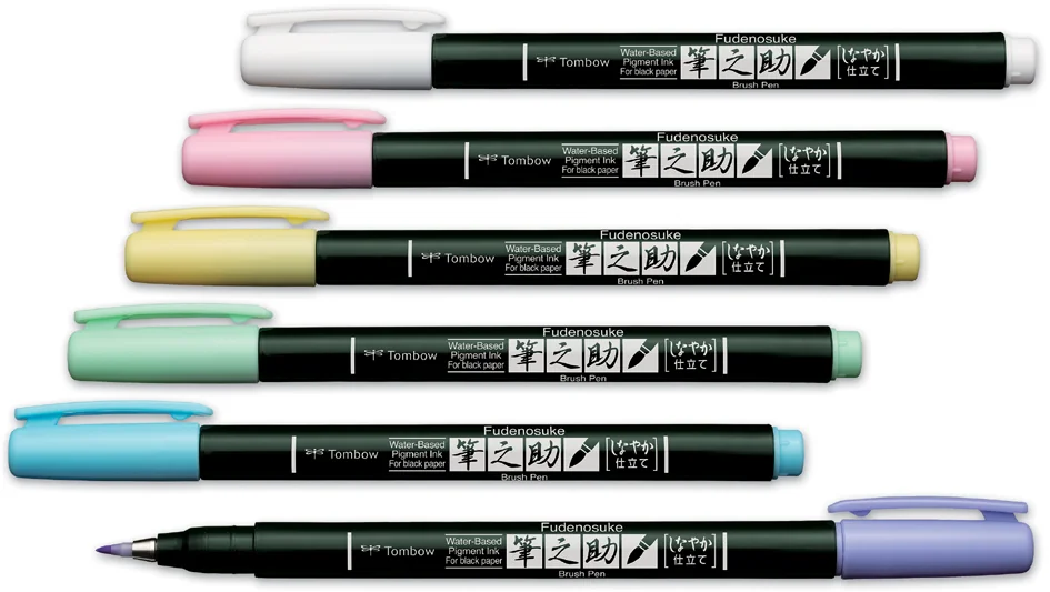 Tombow Stylo de calligraphie Fudenosuke Pastel, soft pink - OEM WS-BS58