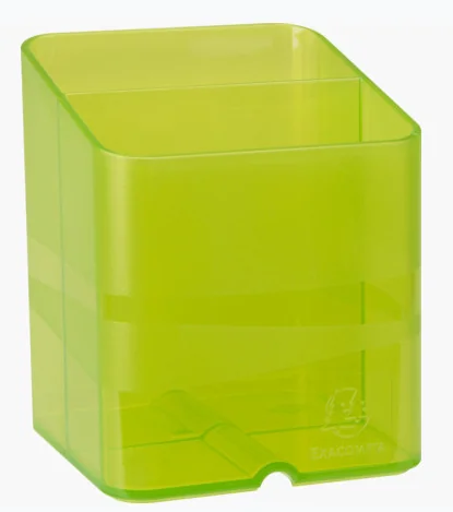 EXACOMPTA Pot à crayons PEN-CUBE, 2 compartiments, cristal - OEM 67723D – Image 2
