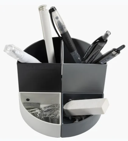 EXACOMPTA Pot à crayons 'THE QUARTER', noir/gris - OEM 68294D