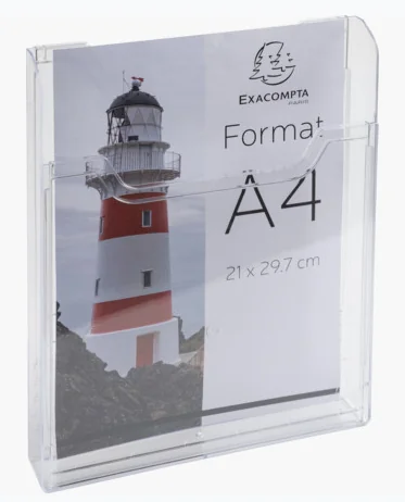 EXACOMPTA Distributeur de prospectus, A4 portrait, cristal - OEM 65158D