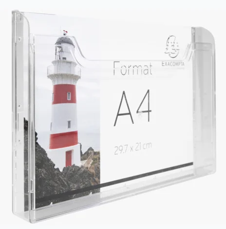 EXACOMPTA Distributeur de prospectus, A4 paysage, cristal - OEM 65658D