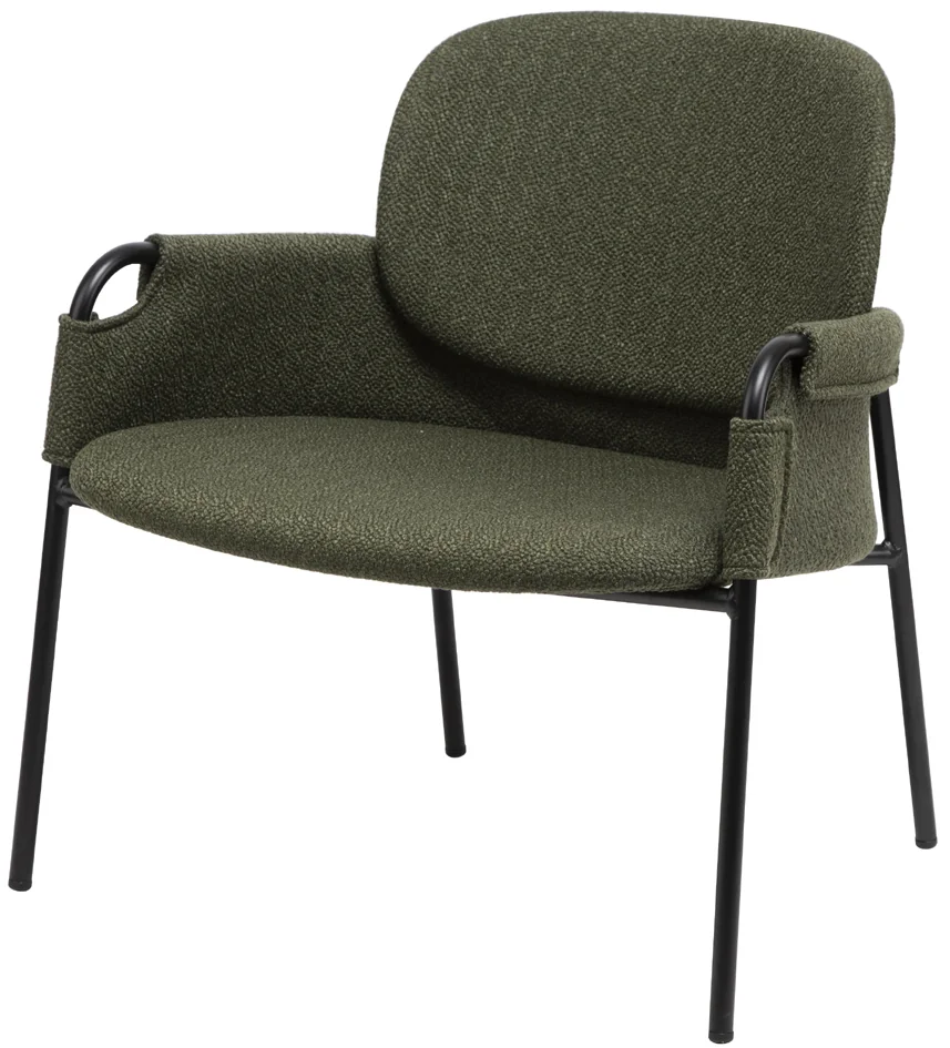 PAPERFLOW Fauteuil visiteur CLOTH, vert - OEM FTCLOTH.01.08