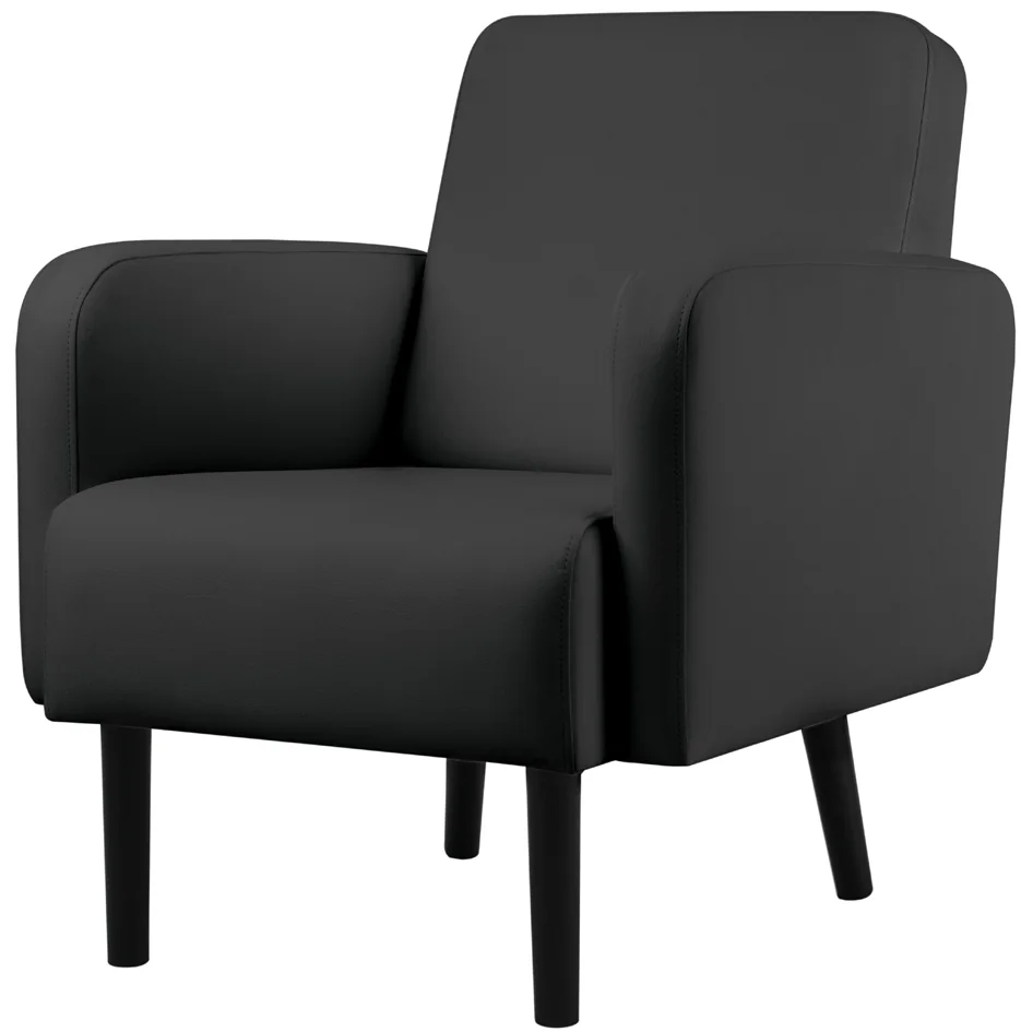 PAPERFLOW Fauteuil LISBOA, habillage simili cuir, vert - OEM LFTC.01.08