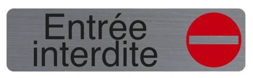 EXACOMPTA Plaque de signalisation 'Entrée' - OEM 67171E – Image 2