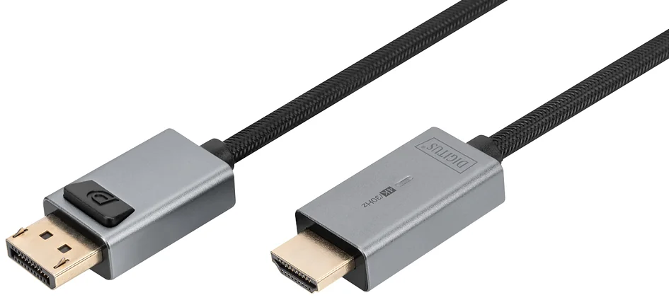 DIGITUS Câble adaptateur DisplayPort 4K DP - HDMI type A - OEM DB-340202-030-S
