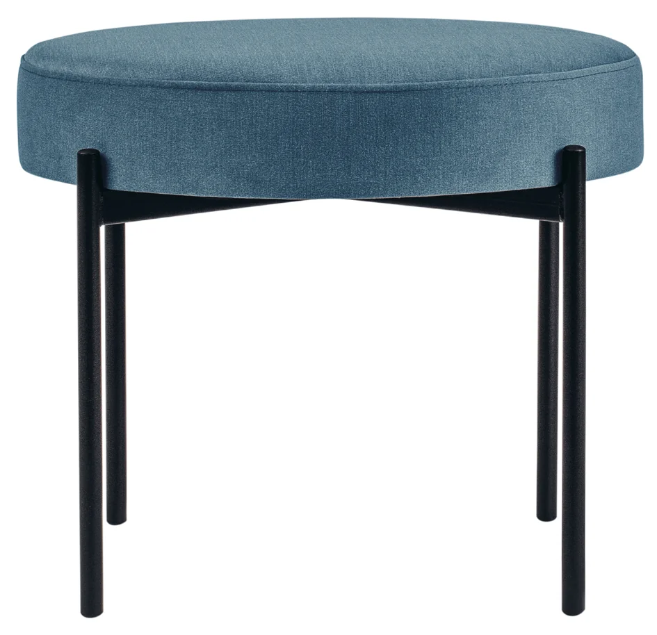 PAPERFLOW Banc GAIA, rond, habillage tissu, gris souris - OEM GBRT.01.14