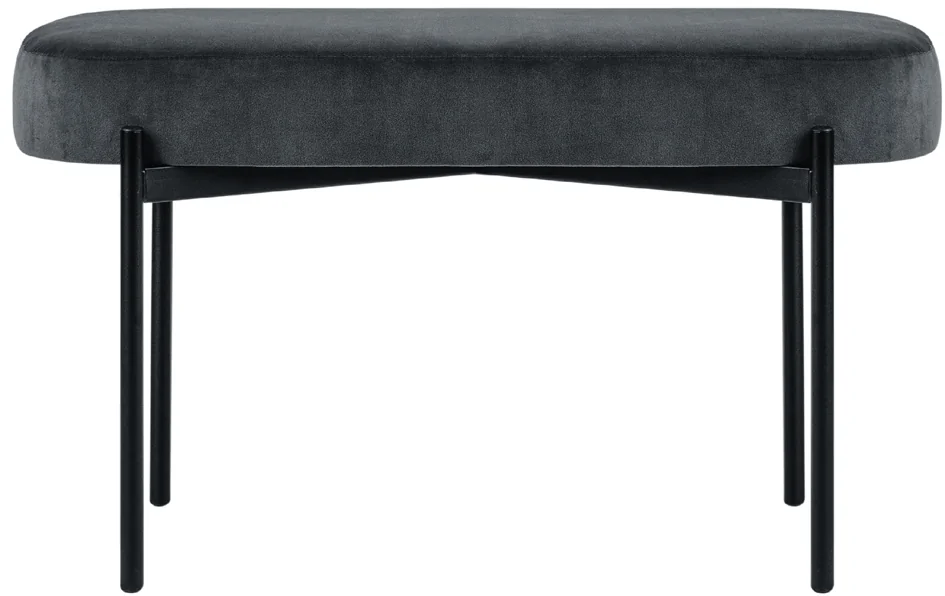 PAPERFLOW Banc oval GAIA, taille M, habillage velours - OEM GBOMV.01.11 – Image 5