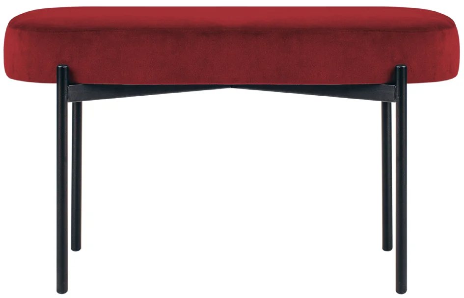 PAPERFLOW Banc oval GAIA, taille M, habillage velours - OEM GBOMV.01.11 – Image 7