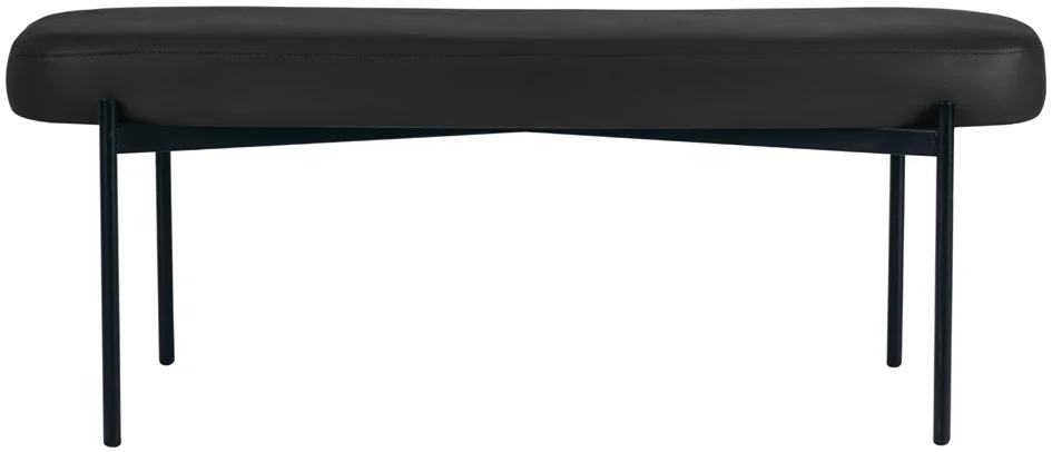 PAPERFLOW Banc oval GAIA, taille L, habillage similicuir - OEM GBOLC.01.01