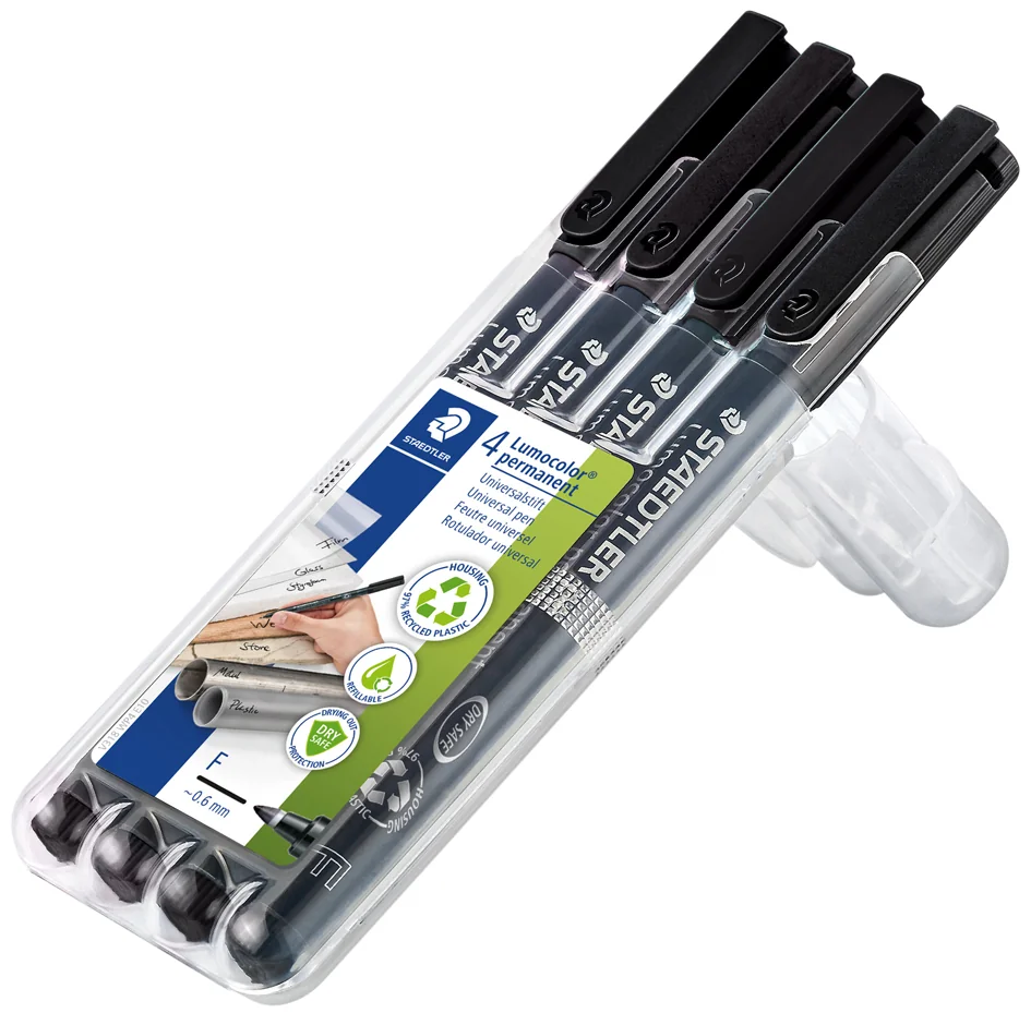 STAEDTLER Marqueur permanent 318F Lumocolor, étui de 8 - OEM 318 WP8
