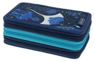 herlitz Étui scolaire TriCase 'Deep Ocean', 31 pièces - OEM 300001484