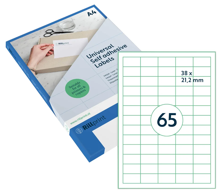 rillprint Etiquette universelle, 210 x 99 mm, blanc - OEM R89151