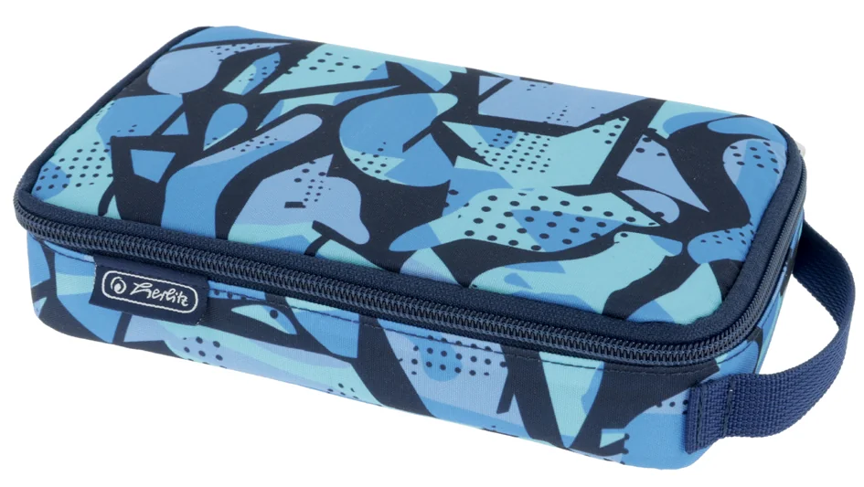 herlitz Trousse 2Go 'Camo Blau' - OEM 300001498