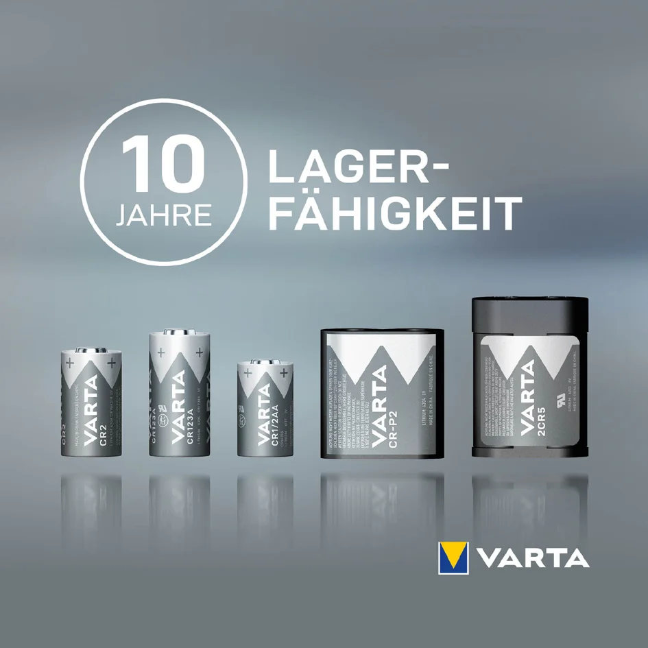 VARTA Pile photo 'Lithium', CR123A, 3,0 volts, blister de 2 - OEM 06205 301 402