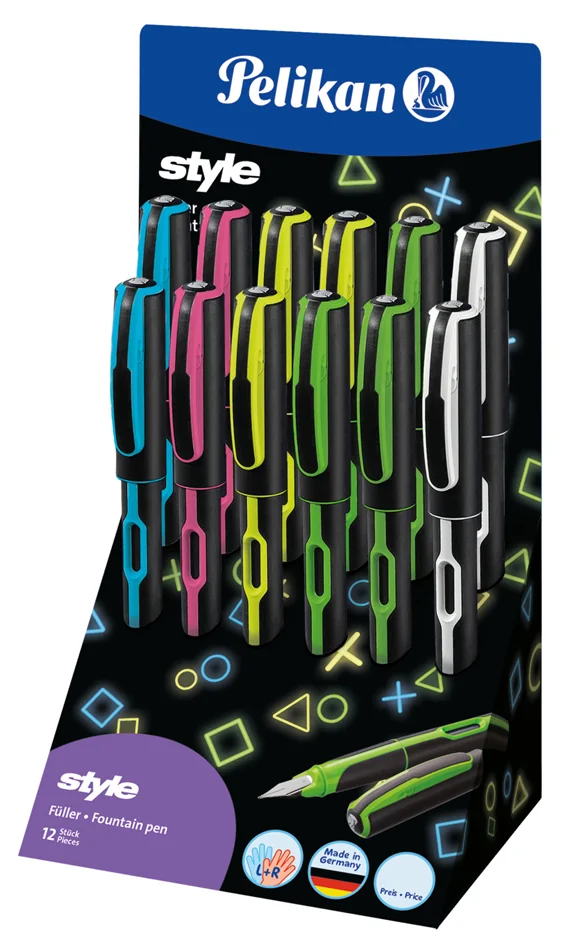 Pelikan Stylo plume style 'Neon', présentoir de comptoir - OEM 300007899