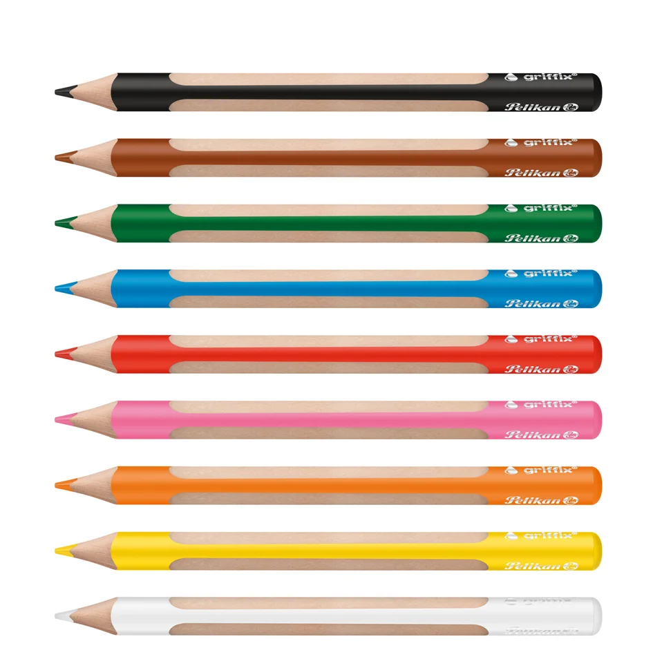 Pelikan Crayon de couleur triangulaire griffix, étui de 9 - OEM 300000362