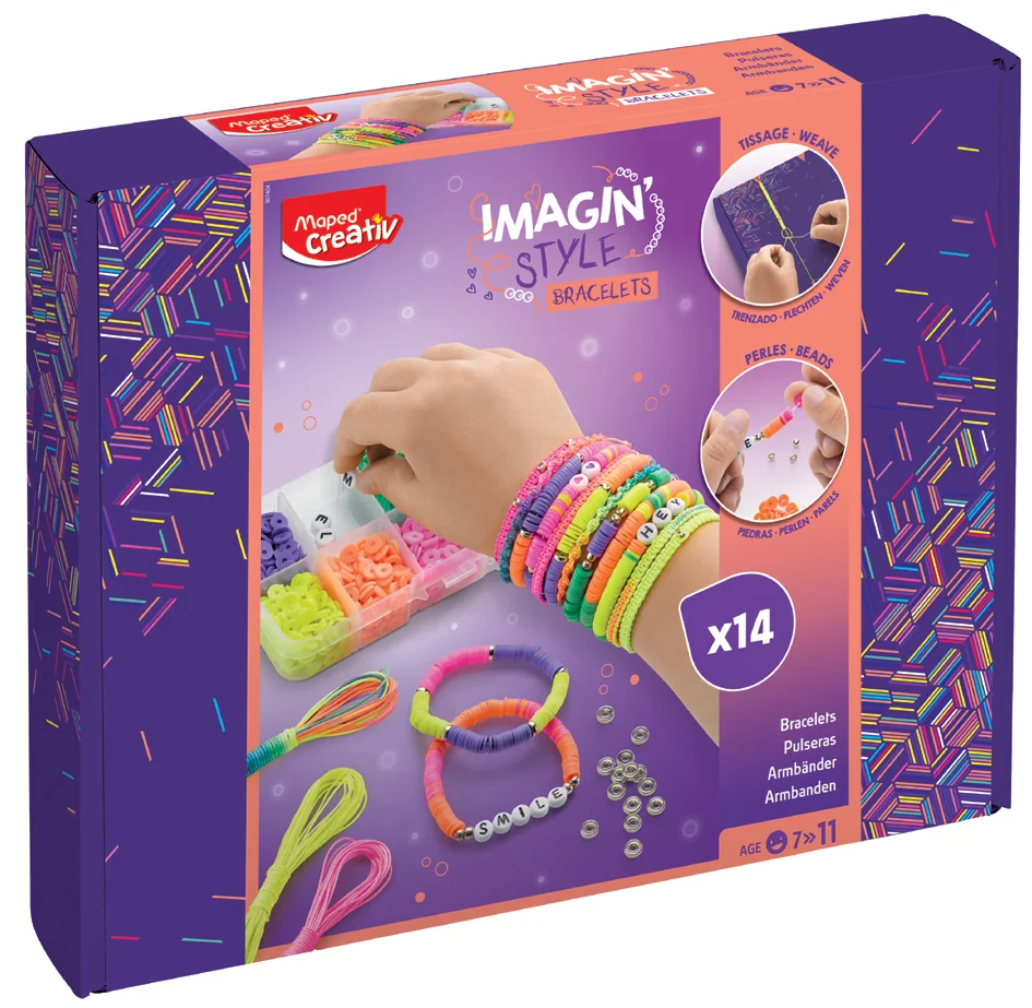 Maped Creativ Kit bijoux bracelet NEON IMAGIN'STYLE - OEM 907404