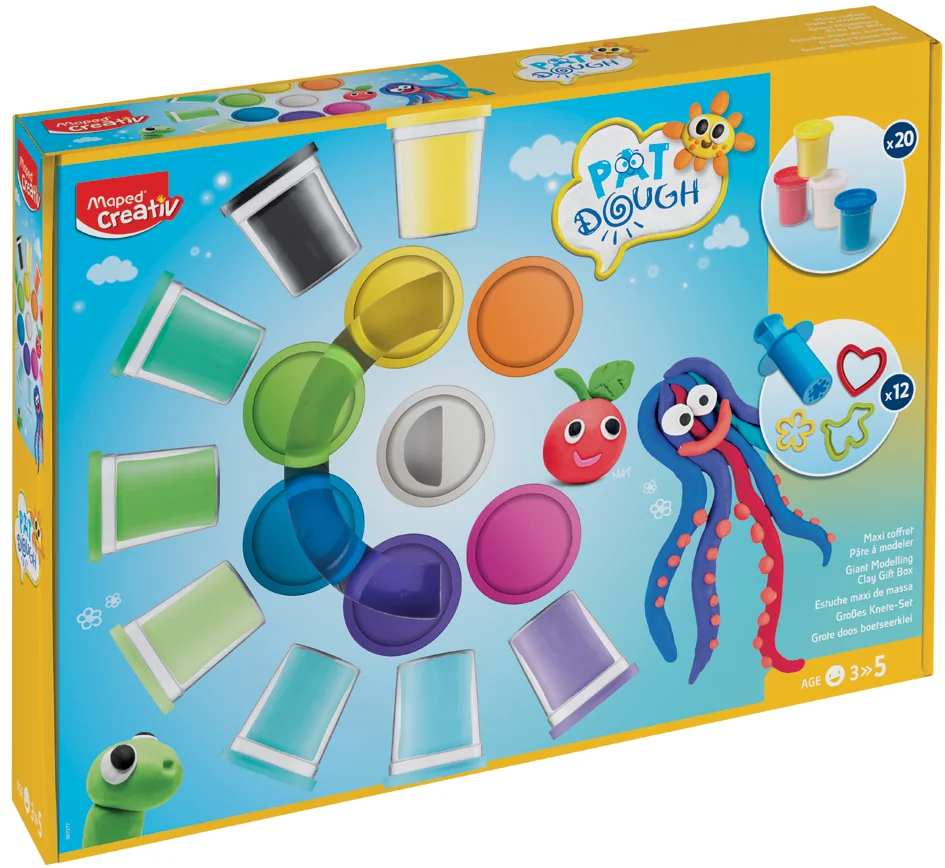 Maped Creativ Kit de pâte à modeler, 32 pièces, maxi coffret - OEM 907217