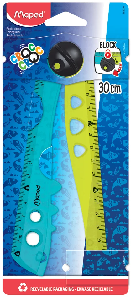 Maped Règle pliable CROC CROC, 150 / 300 mm, plastique - OEM 282030