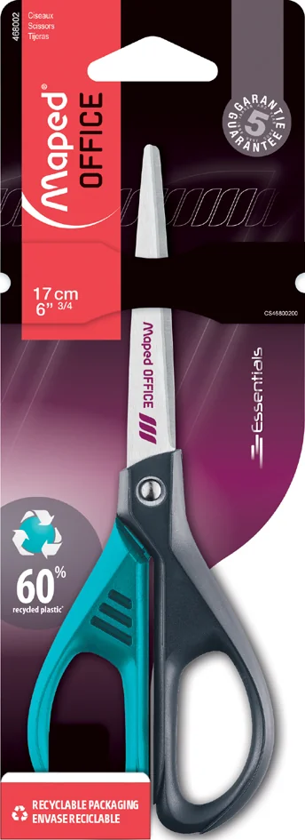 Maped Ciseaux décorés ESSENTIALS GREEN, ronds, 170 mm - OEM 468002