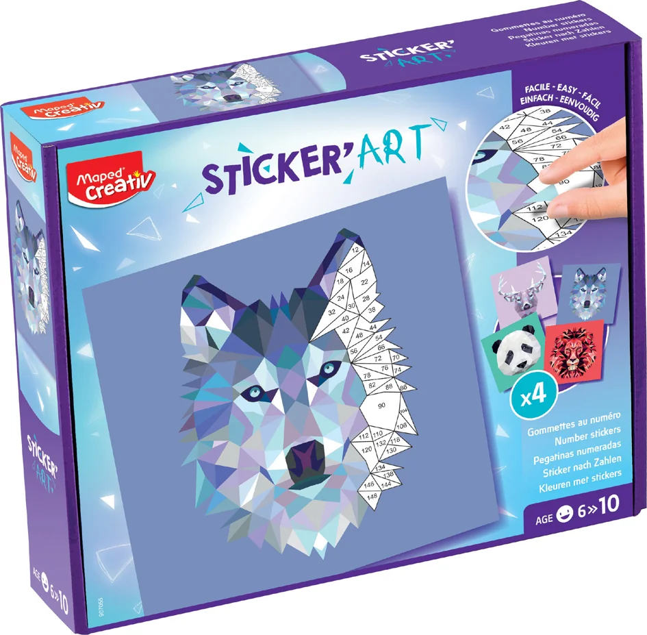 Maped Creativ Collage sur chiffres STICKER' - OEM 907055