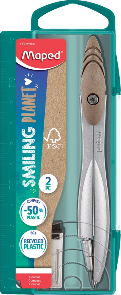 Maped Coffret compas STUDY SMILING PLANET, 2 pièces - OEM 199591FM