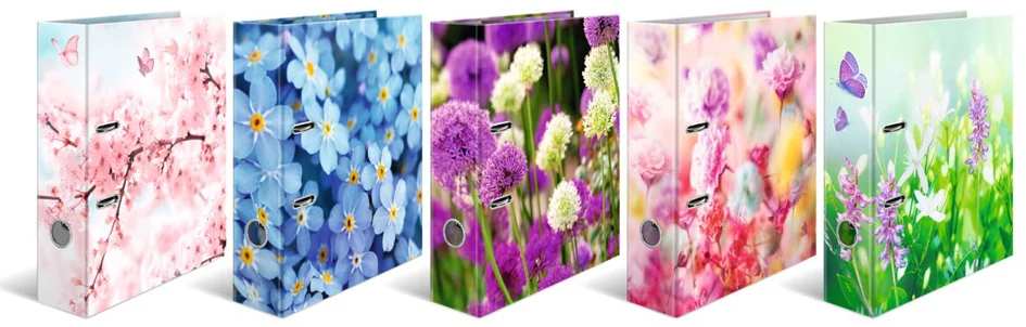 HERMA Assortiment de classeurs à motifs 'Fleurs' - OEM 19555