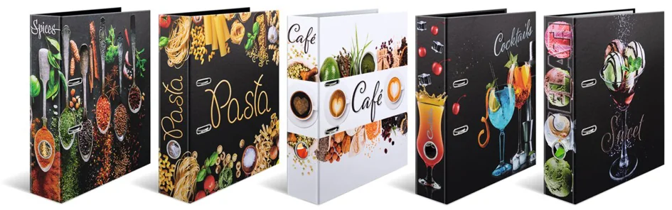 HERMA Assortiment de classeurs à motifs 'Flavors' - OEM 19562