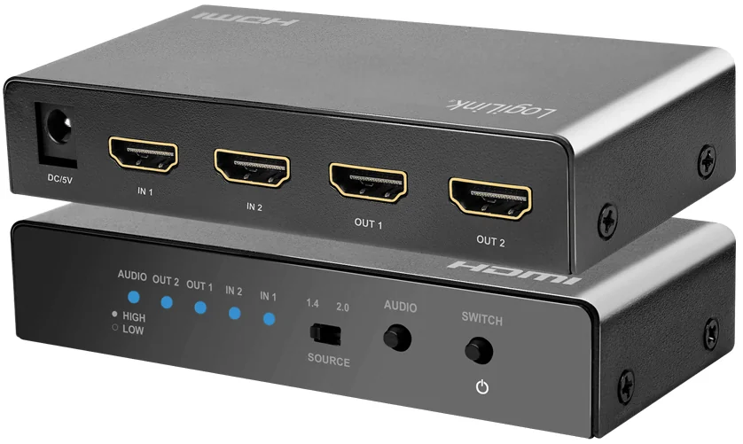 LogiLink Commutateur HDMI 4K/60 Hz, 2x 2, bidirectionnel - OEM HD0039
